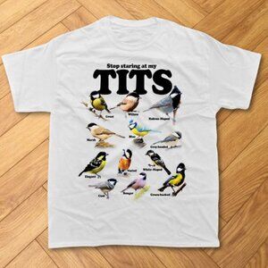 White – Birdwatching Humor – Stop Staring At My Funny Nature Graphic T-Shirt